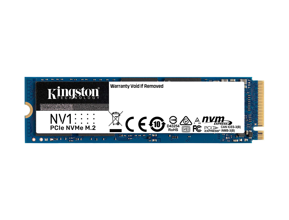 Unidad en estado solido Kingston NV1, 500GB, M.2, 2280, PCIe NVMe VL 2100 60.00 MB/s - VE 1700 MB/s