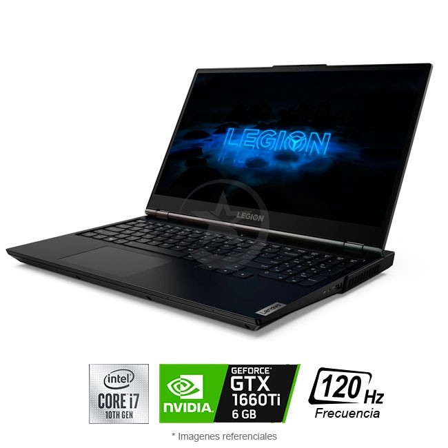 Laptop Lenovo Legion 5 (15\") Gaming Core i7-10750H 2.6GHz,16GB SSD 512GB PCIe, 6GB GeForce GTX 1660Ti, LED 15.6\" Full HD  (REMANUFACTURADO)