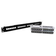 Patch Panel AMP 24 puertos Categoria 6A ( 1933319-2 ) - Jack Incluido