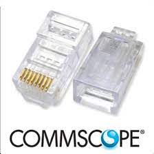 AMP/COMMSCOPE CONECTOR RJ45 CAT 6 - PAQUETE X 100 UNIDADES
