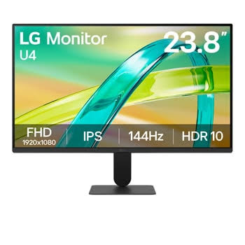 MONITOR 23.8 LG 24U411B-B iPS FHD 144HZ 1ms HDR10