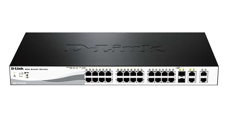 Switch Administrable D-Link DGS-1210-28x/ME 24 Puertos Gigabit 4 10G SFP+ Capa 3