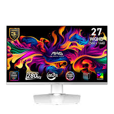 MONITOR 27 MSI 272QPW QD-OLE X28 2K WQHD 280HZ 0.3MS PIVOTE WHITE