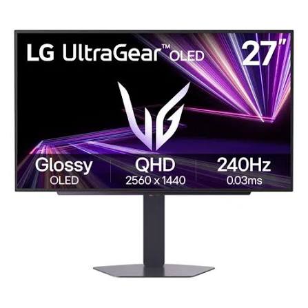 MONITOR LG UltraGear GX7 27GX704A-B. 27" OLED, QHD, 0.03ms, G-Sync, FreeSync Premiun Pro Compatible, Pivot