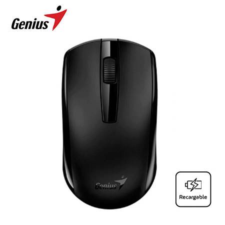 MOUSE GENIUS ECO-8100 WIRELESS RECARGABLE BLACK