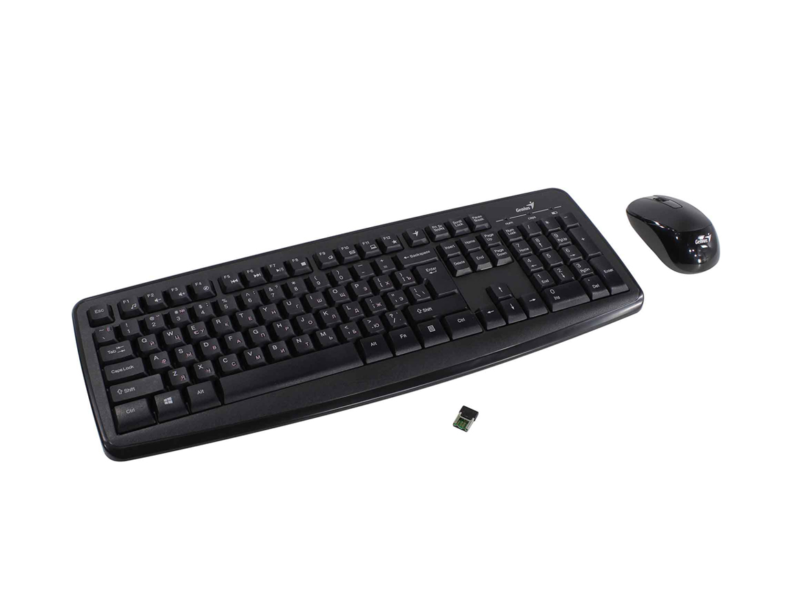 TECLADO GENIUS + MOUSE WIRELESS SMART KM-8100 USB MULTIMEDIA BLACK (31340004401)