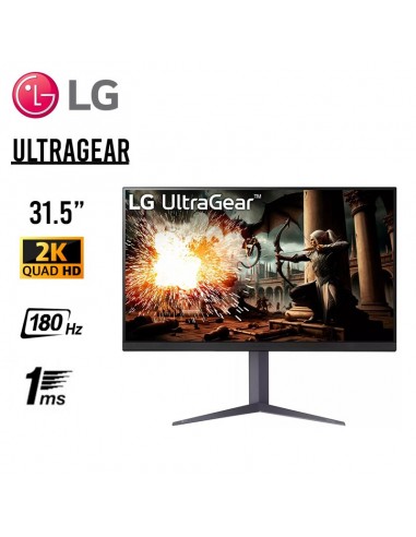 MONITOR 32 LG 32GS75Q-B Gaming UltraGear iPS 2K QHD 180HZ 1MS, PIVOTE