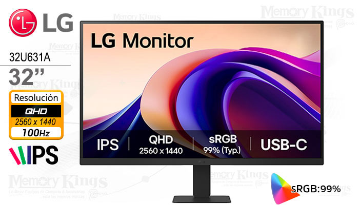 MONITOR LED 32\" IPS QHD 100HZ