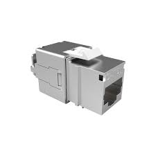 CONECTOR JACK RJ45 BLINDADO CAT6A GRIS C/24UNI GIGALAN T568A/B