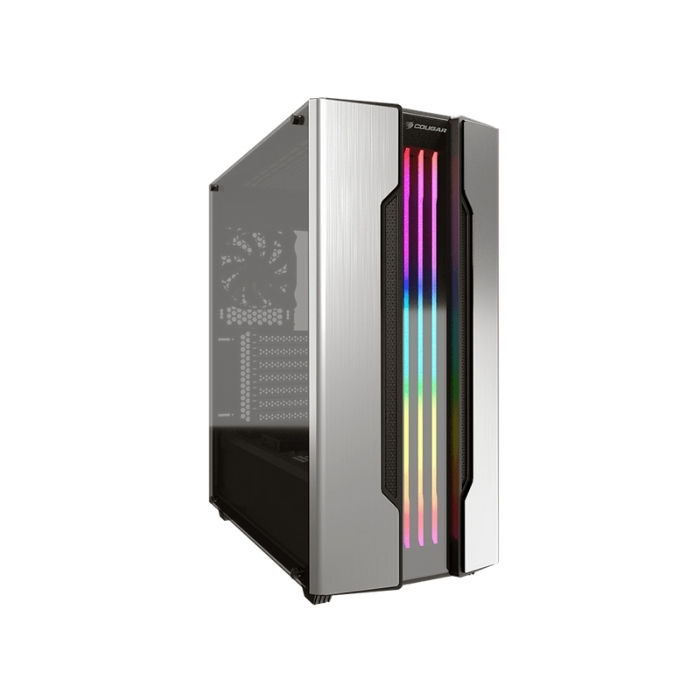 CASE COUGAR GEMINI S ( 385BMB0.0001 ) S/ FUENTE | GRIS HIERRO | 1 PANEL VIDRIO | LED- RGB