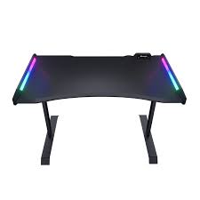 COUGAR MARS Mesa para gaming - 1250mm Ancho de Sobremesa x 740mm Profundidad de la Superficie de la Mesa - 810mm Altura - Juegos, Teclado, Monitor - Negro