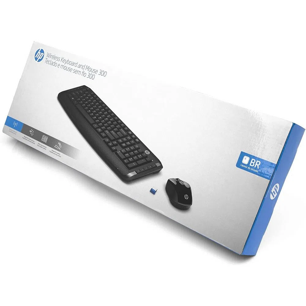 KIT TECLADO Y MOUSE HP 300 LTNA 3ML04AA#ABM