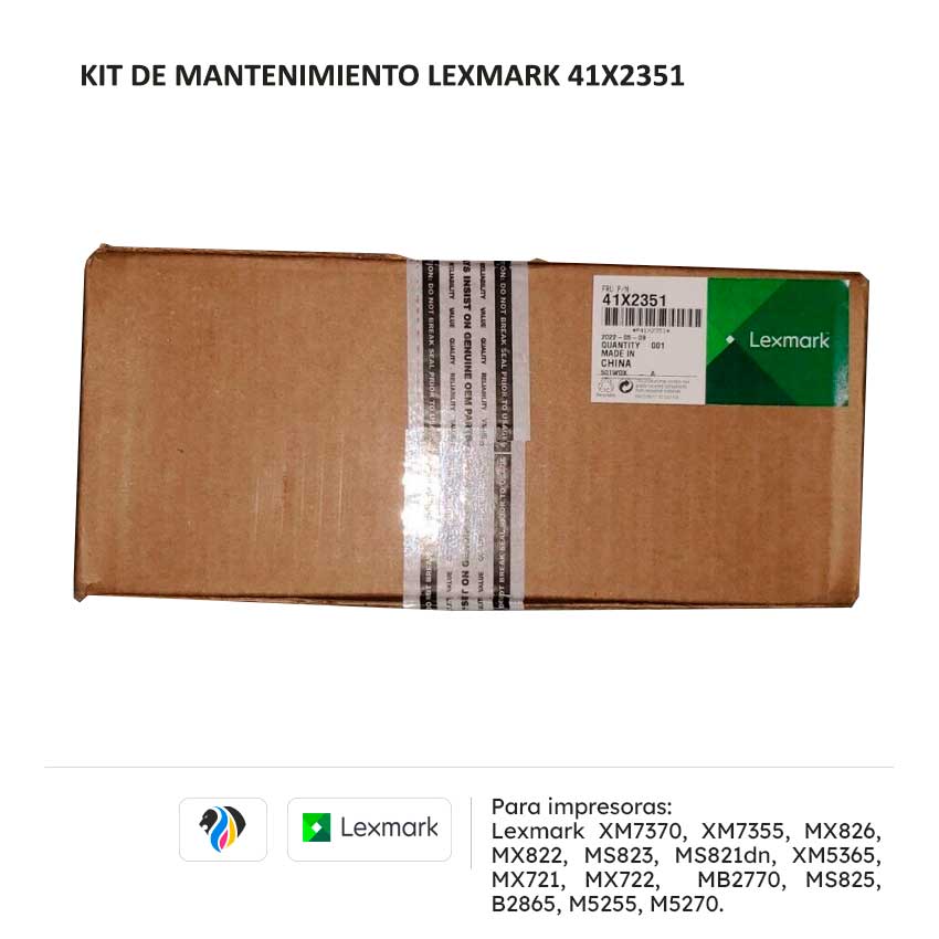 KIT DE MANTENIMIENTO LEXMARK 41X2351 PARA 7370