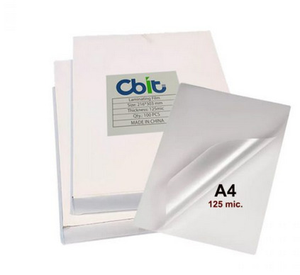 MICA PARA ENMICADO A4 125MIC. - CAJA X 100 - CBIT