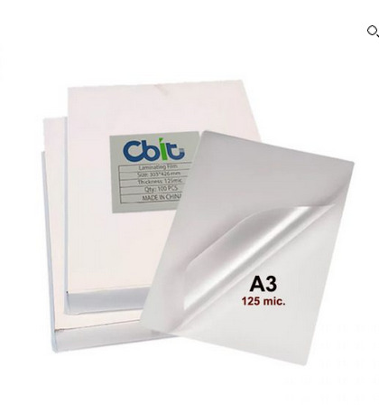 MICAS PARA ENMICADORA A3 125MIC.  CIENTO  CBIT