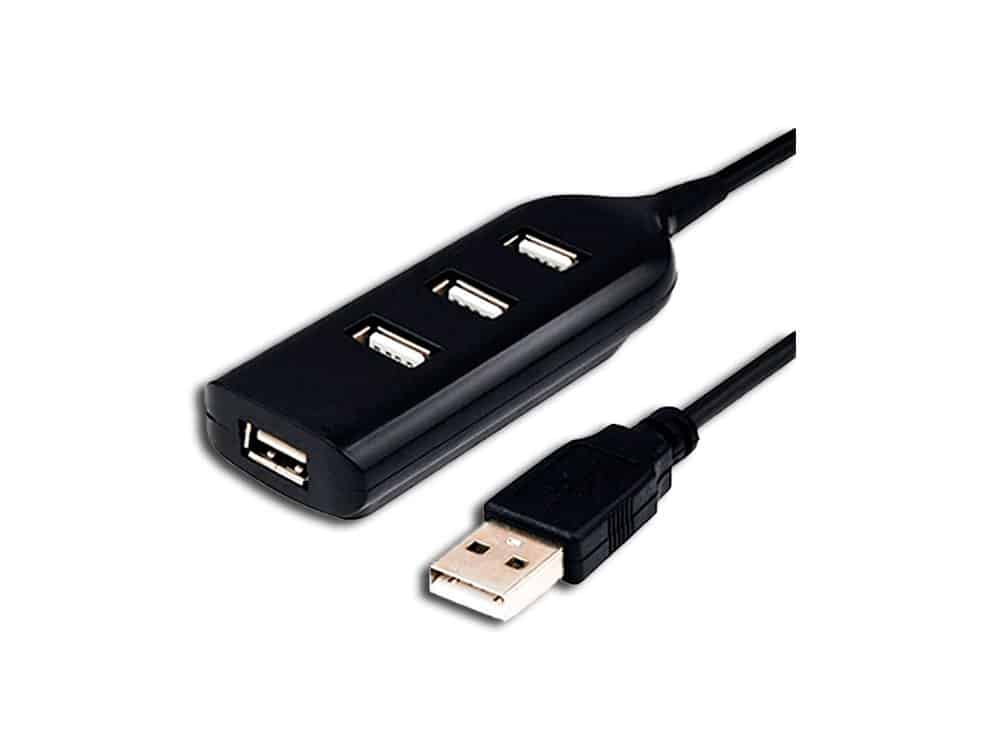 HUB USB IBLUE 4 PORT 3.0 BLACK (52054-BK)