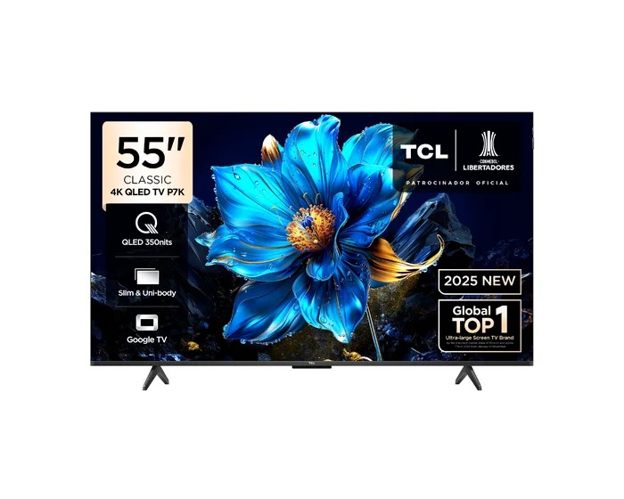 Televisor TCL Google TV 55" QLED 4K UHD 55P7K