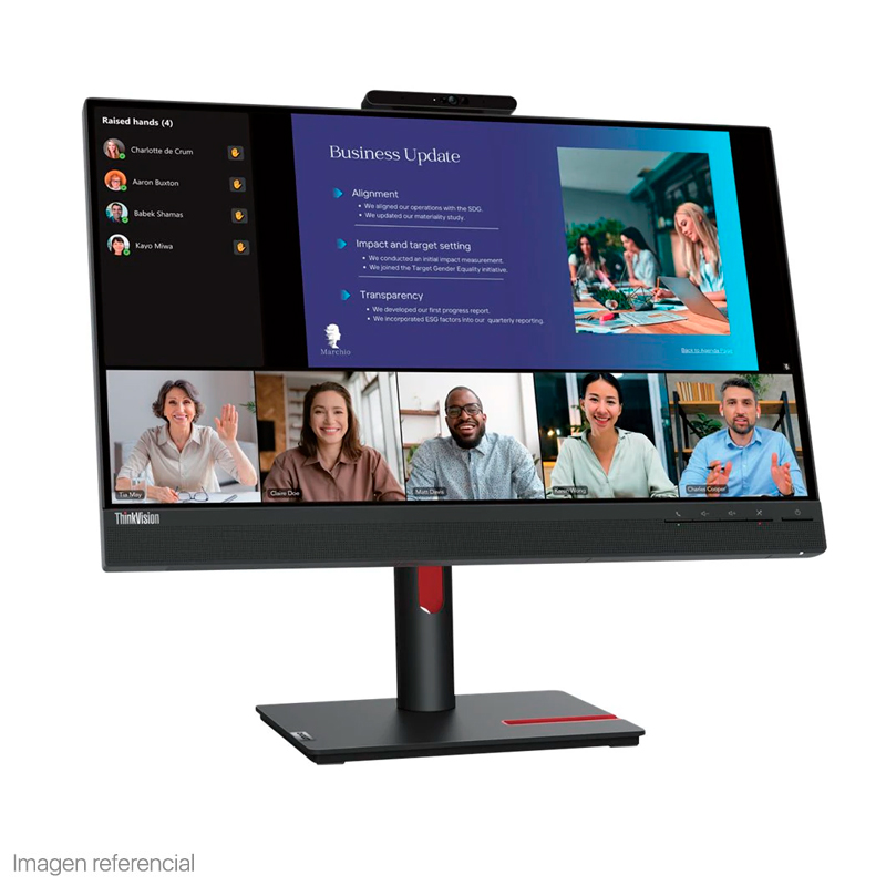 MONITOR LENOVO TV T24V-30 23.8" X2SPK HDMI DP VGA USB CAMERA