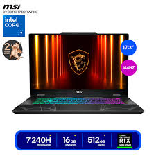 Cyborg 17 B2RWFKG - Intel C7 240H - RAM 16GB DDR5 - 512GB SSD - Nvidia RTX 4060 8GB - Win11 - 17.3in FHD - Black - Garantia 2Years Carry In