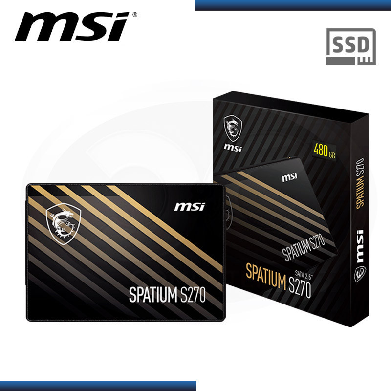 DISCO SOLIDO MSI SPATIUM S270 480GB SATA 2.5"