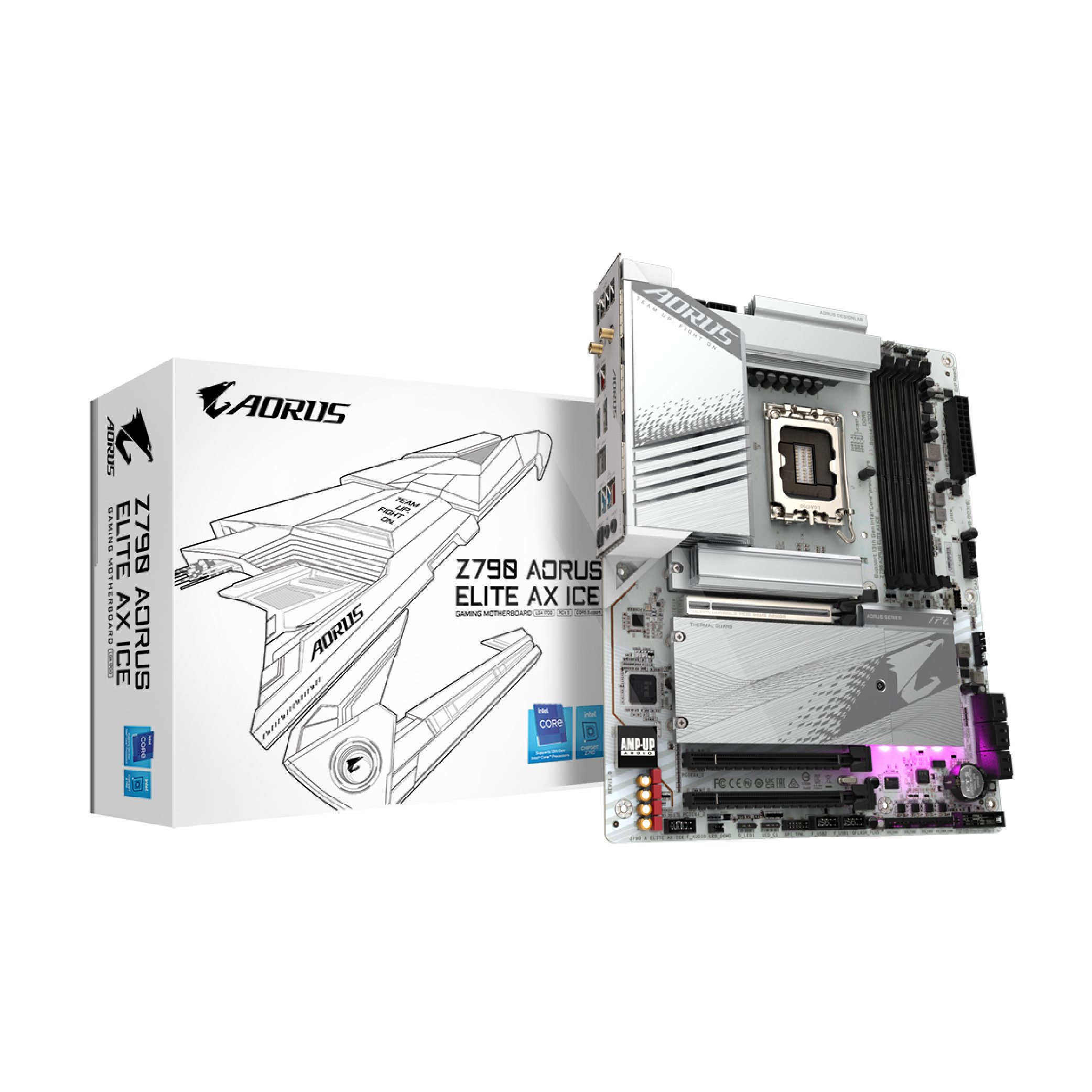 LGA 1700  INTEL GIGABYTE Z790 AORUS ELITE AX ICE DDR5 192GB