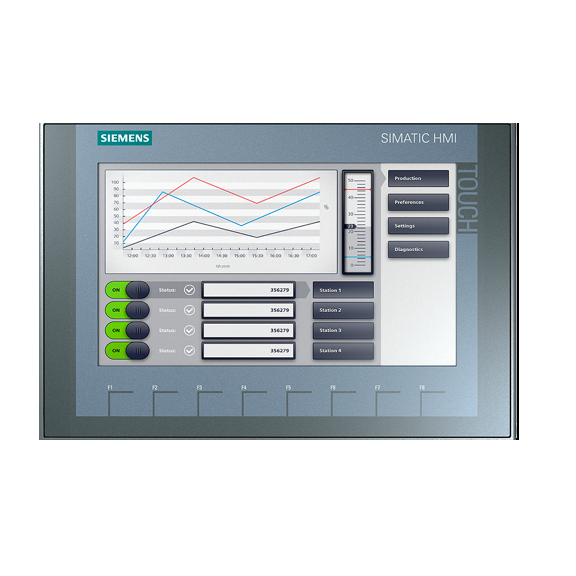 SIMATIC KTP900 Basic, teclas/táctil, pantalla TFT 9" - 6AV2123-2JB03-0AX0