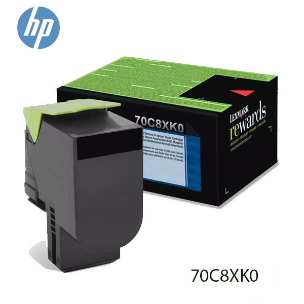 Toner Lexmark 70C8XK0 Black cs510de 8000 Paginas