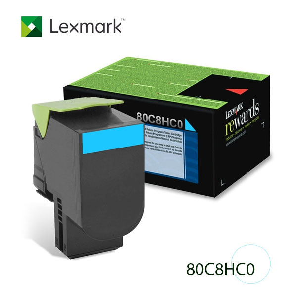 TONER LEXMARK 80C8HC0 CIAN 80X (CX410/510) 3KPG