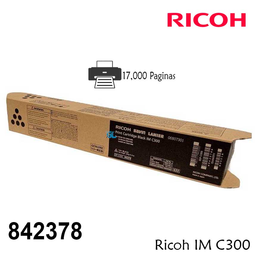 TONER RICOH 842378 IM C300 NEGRO