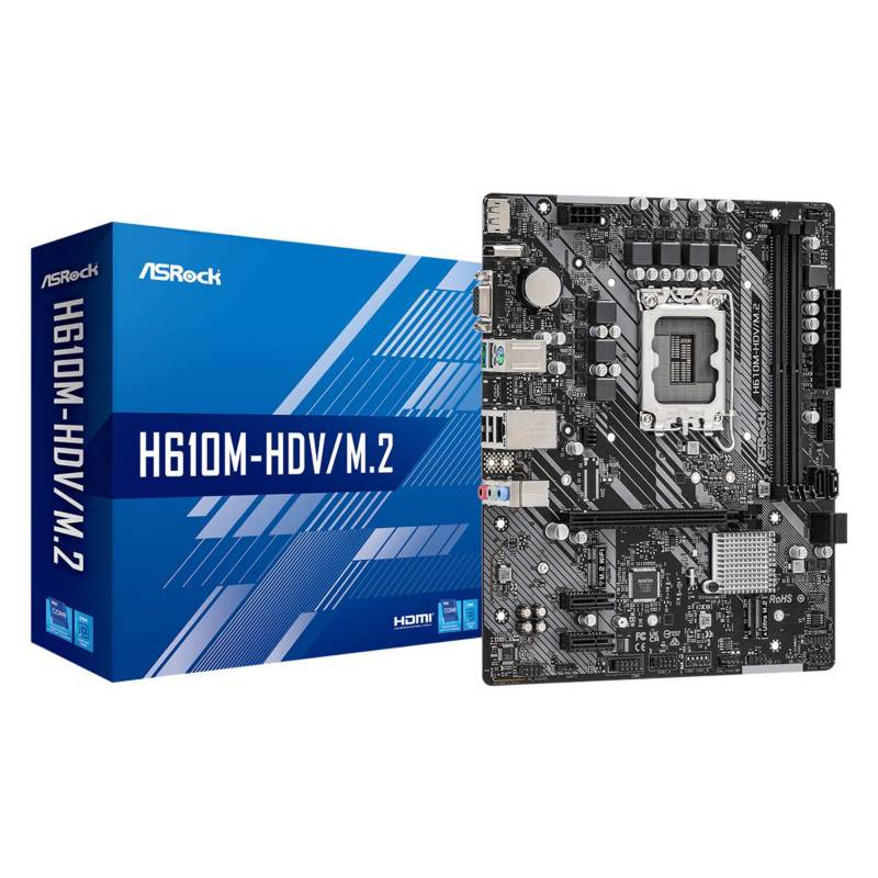PLACA ASROCK H610M-HDV|M.2 D4 1700 mATX