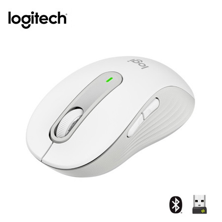 MOUSE LOGITECH SIGNATURE M650 SILENT LARGE WIRELESS/BLUETOOTH WHITE (910-006233)