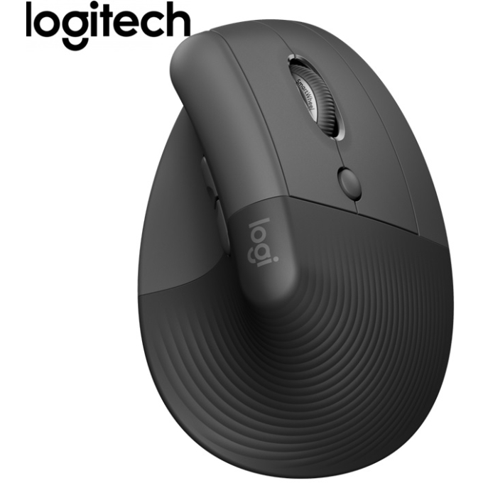 MOUSE LOGITECH LIFT VERTICAL ZURDO WIRELESS/BT BLACK (910-006467)