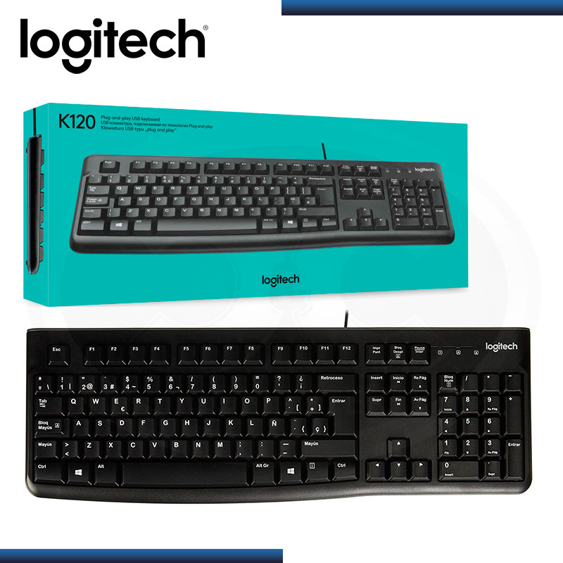 Teclado logitech keyboard K120 USB resistente