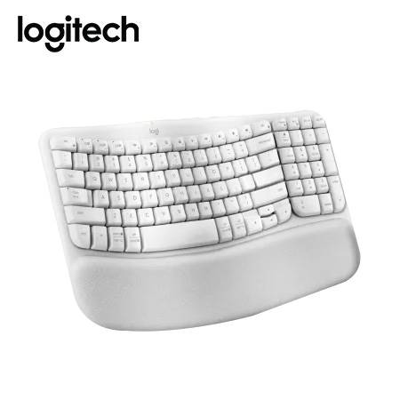 TECLADO LOGITECH ERGO WAVE WIRELESS BOLT/ BT/ SP WHITE (920-012279)