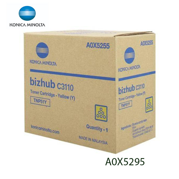 TONER KONICA MINOLTA BIZHUB C-3110 (YELLOW) TNP51Y A0X5295