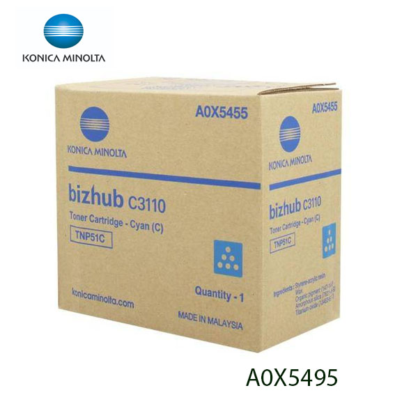 TONER KONICA MINOLTA BIZHUB C-3110 (CYAN) TNP51C A0X5495