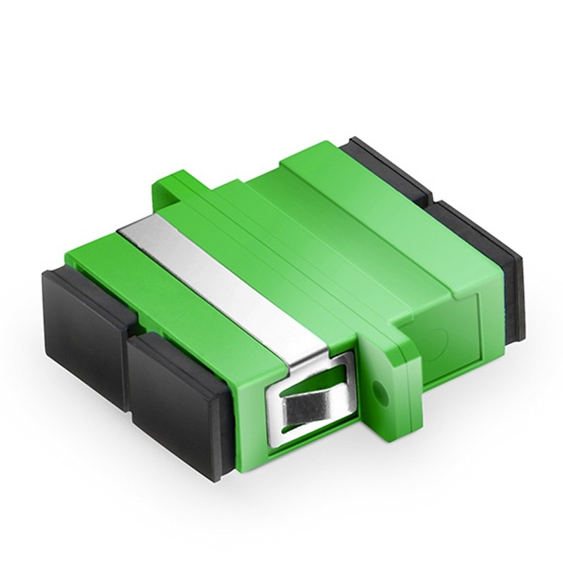 ACOPLADOR MONOMODO SC/APC DUPLEX COLOR VERDE - NEXCONEC