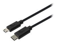 Xtech XTC-520 - Cable USB - 24 pin USB-C (M) reversible a Micro-USB tipo B (M)