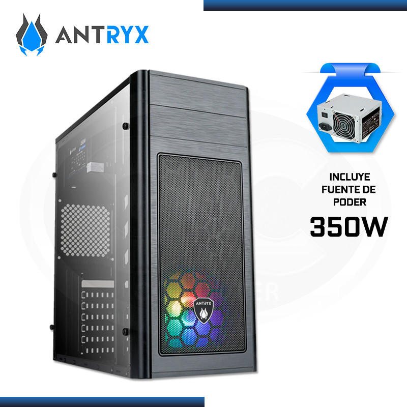 CASE Mid Tower 350W ANTRYX ELEGANT 680