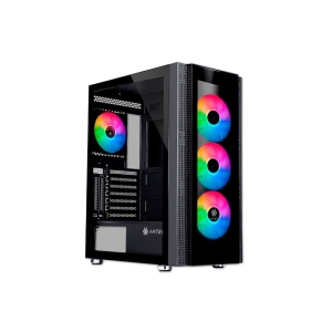 CASE ANTRYX RX-260 ( AC-RX260KFR ) S/FUENTE | ARGB | PANEL DE VIDRIO TEMPLADO | 4 FAN | NEGRO