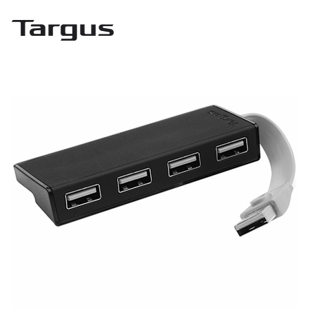 HUB USB TARGUS 4 PORT USB-A 2.0 BLACK (ACH114US)