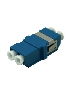 Adaptador LC DPX monomodo color azul con clip metalico
