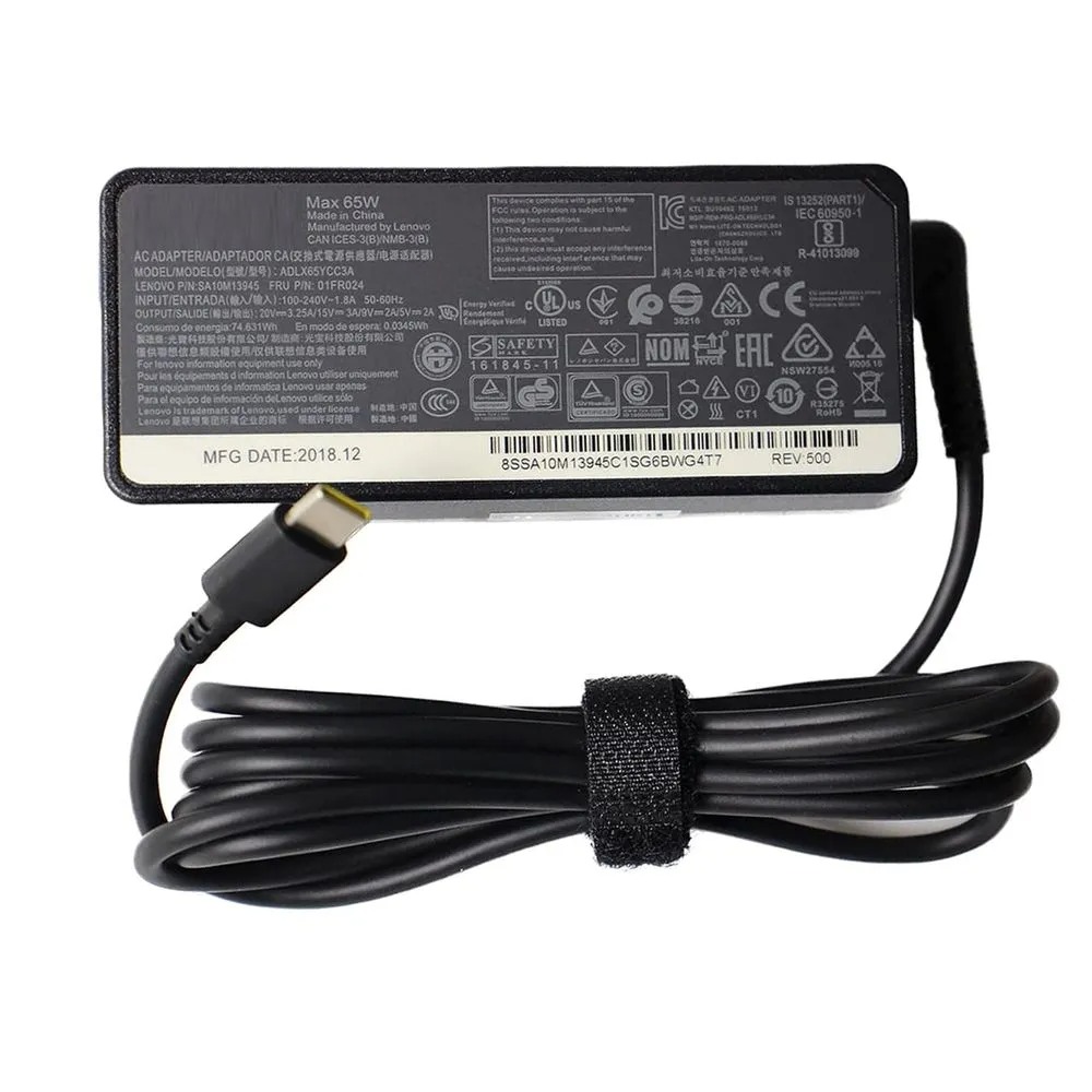 CARGADOR LENOVO TYPE C ADLX65CDGC2A