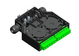 CAJA RIEL DIN DE 12 PUERTOS SC SIMPLEX NEGRO INCLUYE: 04 ACOPLADOR SC SIMPLEX SM Y 04 PIGTAIL SC DE 1 MT