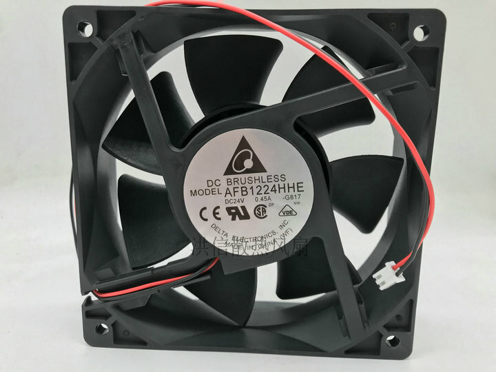 AFB1224HHE Ventilador axial 24VDC, 0.45A, 120x120x38mm, marca Delta