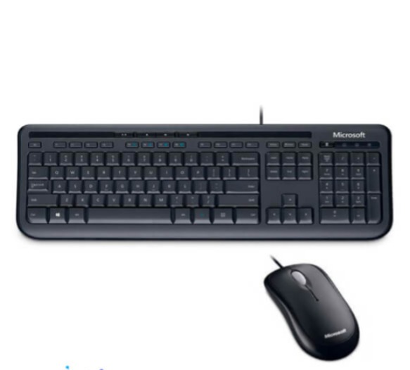 KIT TECLADO Y MOUSE MICROSOFT WIRED 600