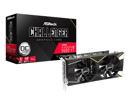 TARJ. VIDEO ASROCK RADEON RX 5600 XT 6GB GDDR6 ( RX5600XT CLD 6GO ) CHALLENGER D 6G OC | 192 BIT