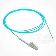 PIGTAIL DE FIBRA OPTICA MULTIMODO SIMPLEX OM3 LC DE 1 MTR COLOR AQUA