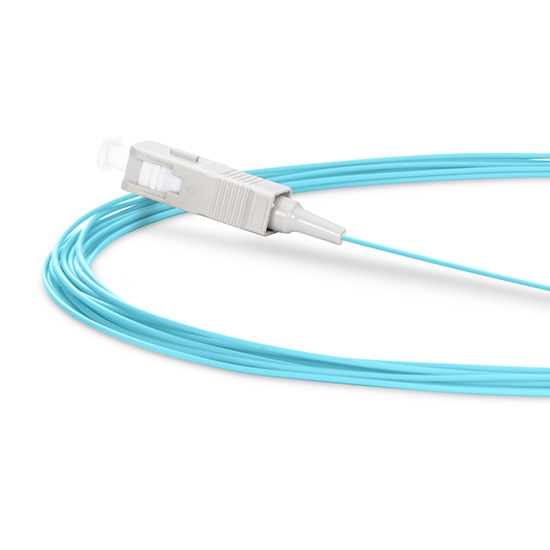 PIGTAIL DE FIBRA OPTICA MULTIMODO SIMPLEX OM3 SC DE 1 MTR COLOR AQUA - NEXCONEC