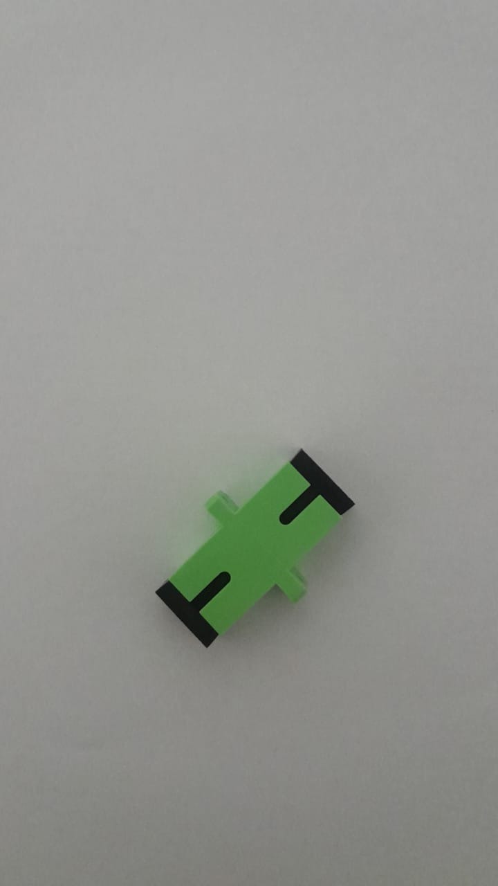 Acoplador SC/APC Monomodo Simplex Color Verde